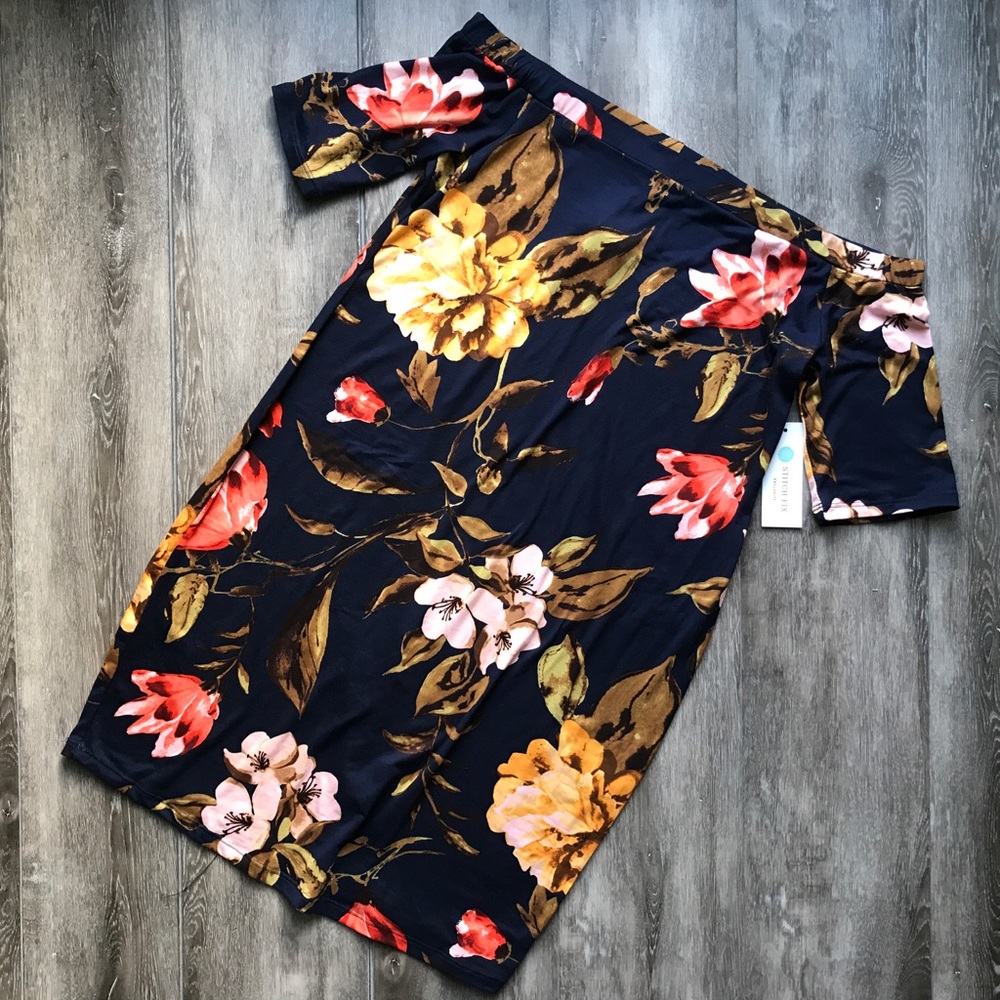French Grey - Ellis Maternity Off Shoulder Dress